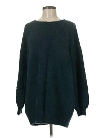 Pre-owned Unbranded Pullover Sweater In Teal