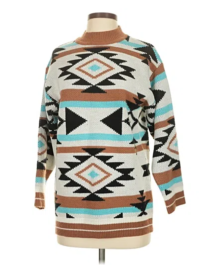 Pre-owned Unbranded Pullover Sweater In Teal