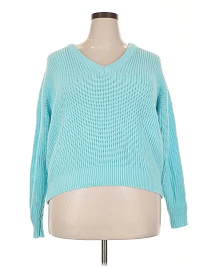 Pre-owned Unbranded Pullover Sweater In Teal
