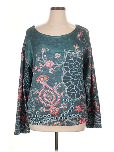 Pre-owned Unbranded Pullover Sweater In Teal
