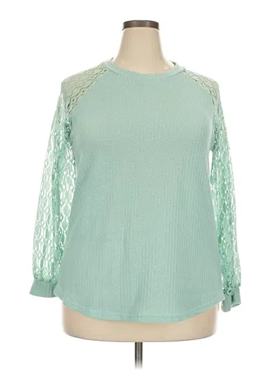 Pre-owned Unbranded Pullover Sweater In Teal