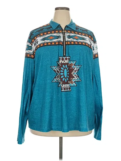 Pre-owned Unbranded Pullover Sweater In Teal