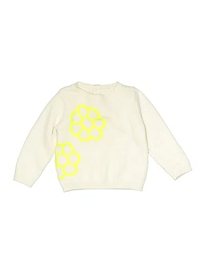 Pre-owned Unbranded Kids' Pullover Sweater In White