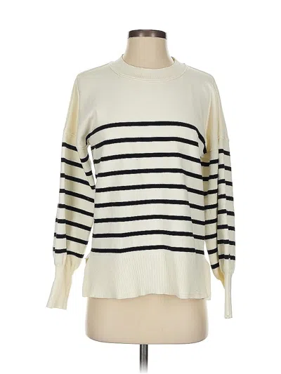 Pre-owned Unbranded Pullover Sweater In White