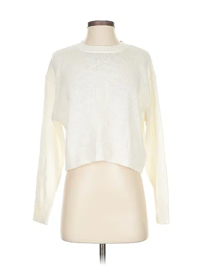 Pre-owned Unbranded Pullover Sweater In White
