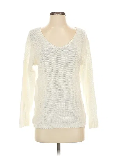 Pre-owned Unbranded Pullover Sweater In White