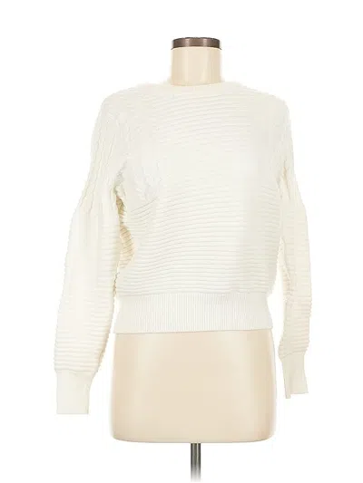 Pre-owned Unbranded Pullover Sweater In White