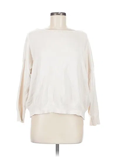 Pre-owned Unbranded Pullover Sweater In White