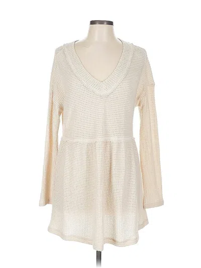 Pre-owned Unbranded Pullover Sweater In White