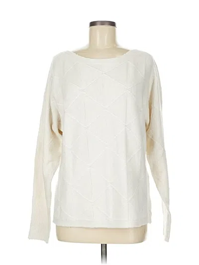 Pre-owned Unbranded Pullover Sweater In White
