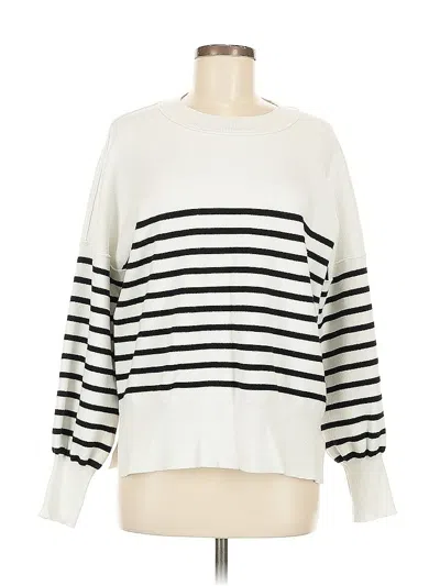 Pre-owned Unbranded Pullover Sweater In White