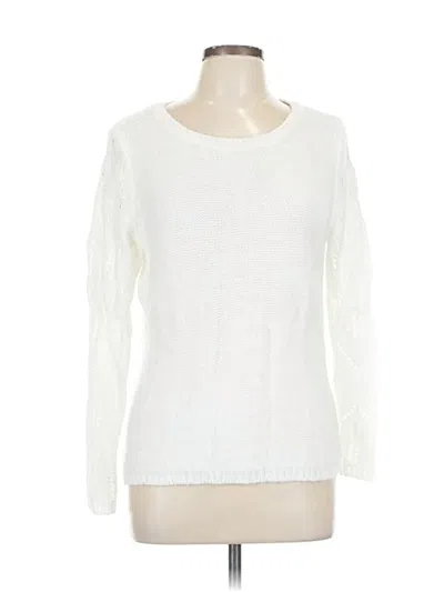 Pre-owned Unbranded Pullover Sweater In White