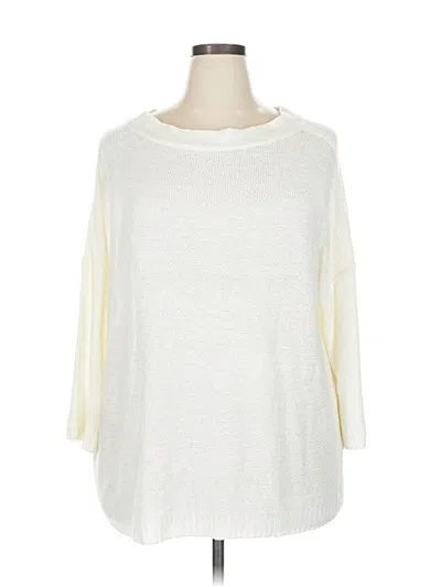 Pre-owned Unbranded Pullover Sweater In White