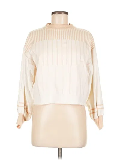 Pre-owned Unbranded Pullover Sweater In White