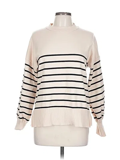 Pre-owned Unbranded Pullover Sweater In White