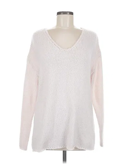Pre-owned Unbranded Pullover Sweater In White