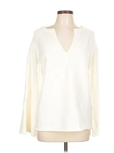 Pre-owned Unbranded Pullover Sweater In White