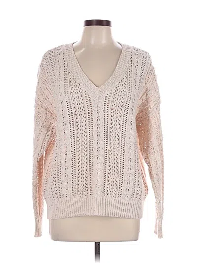 Pre-owned Unbranded Pullover Sweater In White
