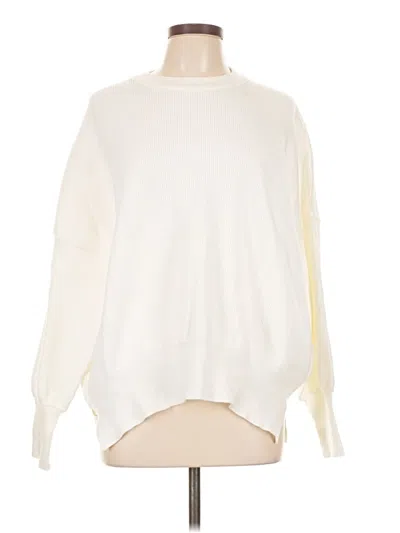 Pre-owned Unbranded Pullover Sweater In White