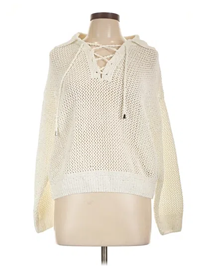 Pre-owned Unbranded Pullover Sweater In White