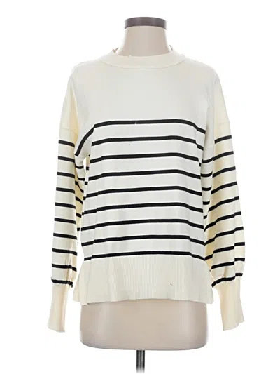 Pre-owned Unbranded Pullover Sweater In White