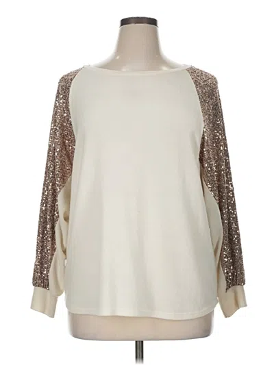 Pre-owned Unbranded Pullover Sweater In White