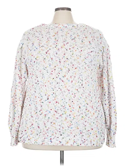 Pre-owned Unbranded Pullover Sweater In White