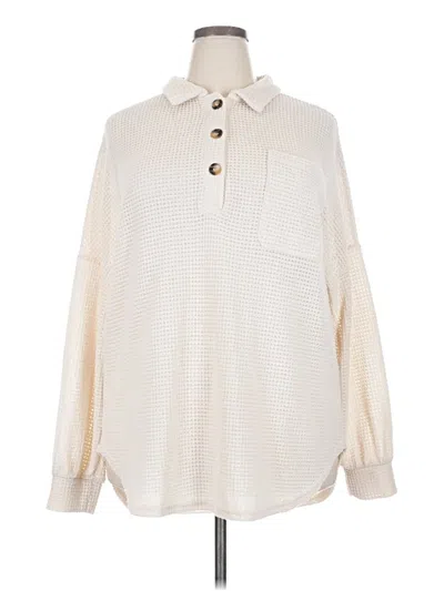 Pre-owned Unbranded Pullover Sweater In White