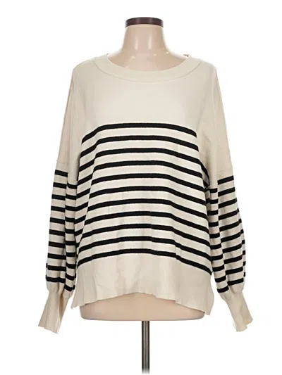Pre-owned Unbranded Pullover Sweater In White