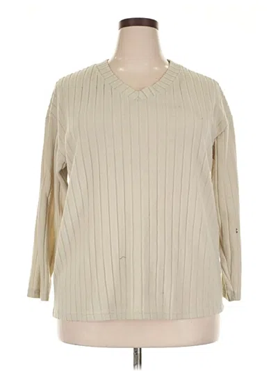 Pre-owned Unbranded Pullover Sweater In White