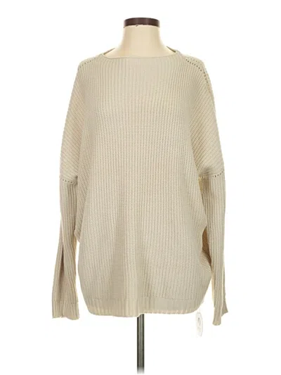 Pre-owned Unbranded Pullover Sweater In White