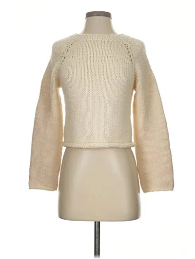 Pre-owned Unbranded Pullover Sweater In White