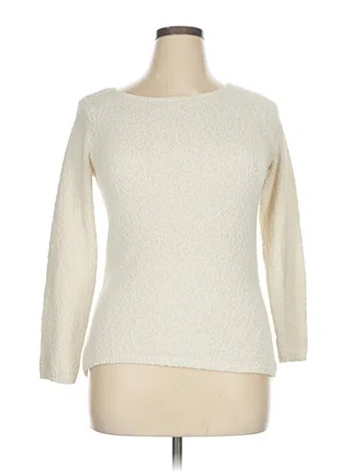 Pre-owned Unbranded Pullover Sweater In White