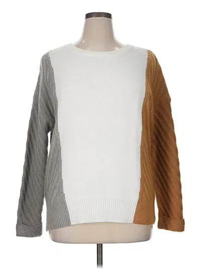 Pre-owned Unbranded Pullover Sweater In White