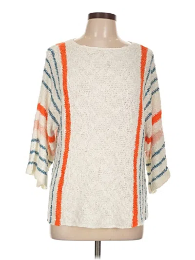 Pre-owned Unbranded Pullover Sweater In White