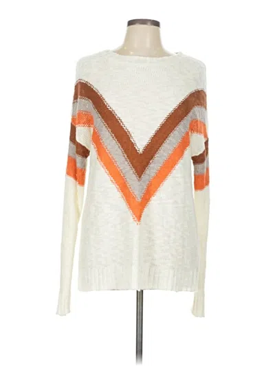 Pre-owned Unbranded Pullover Sweater In White