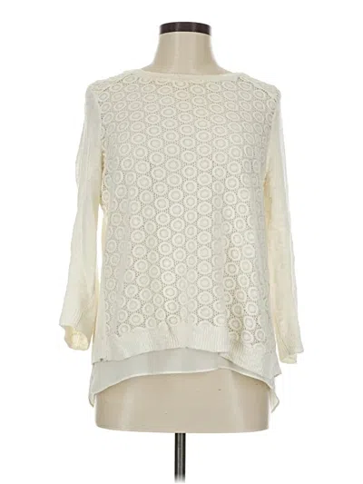 Pre-owned Unbranded Pullover Sweater In White