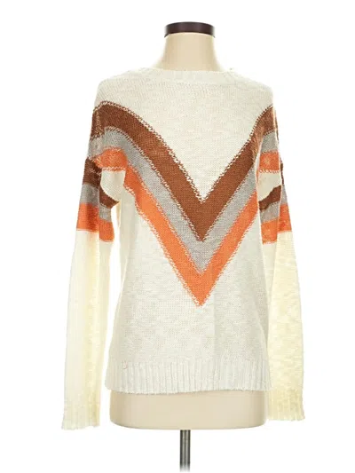 Pre-owned Unbranded Pullover Sweater In White