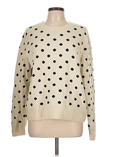 Pre-owned Unbranded Pullover Sweater In White