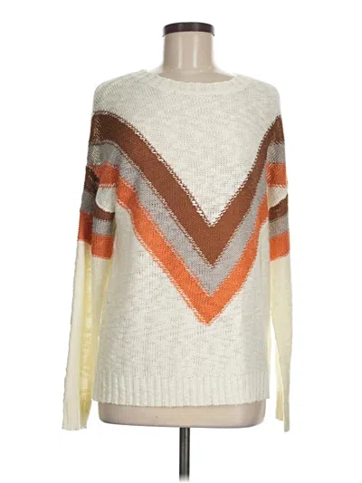 Pre-owned Unbranded Pullover Sweater In White