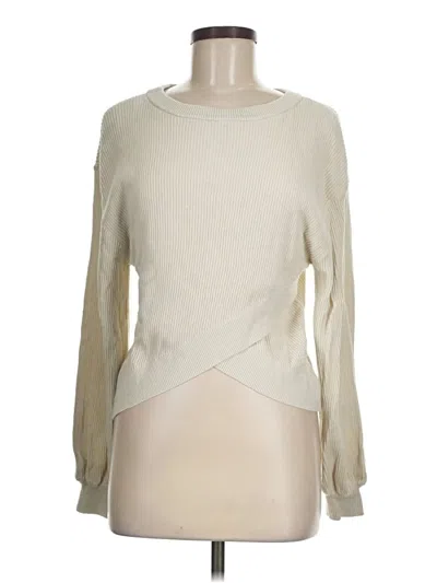 Pre-owned Unbranded Pullover Sweater In White