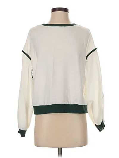 Pre-owned Unbranded Pullover Sweater In White