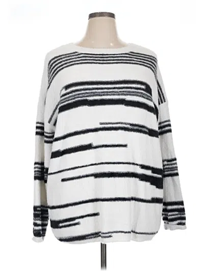 Pre-owned Unbranded Pullover Sweater In White