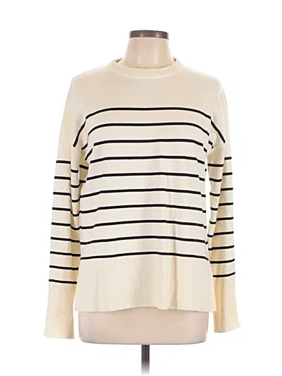 Pre-owned Unbranded Pullover Sweater In White
