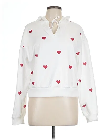 Pre-owned Unbranded Pullover Sweater In White