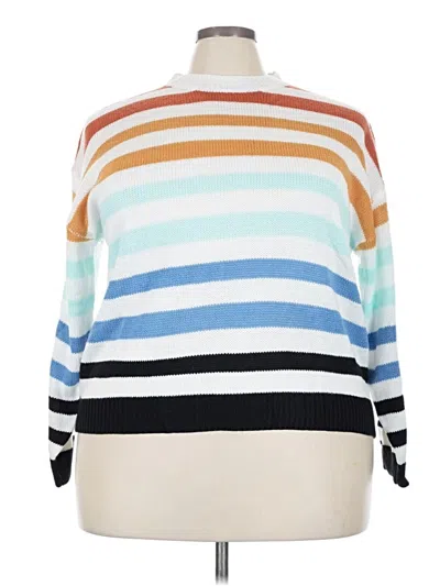 Pre-owned Unbranded Pullover Sweater In White