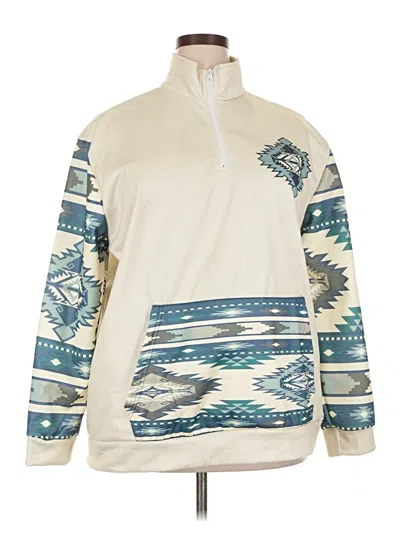 Pre-owned Unbranded Pullover Sweater In White