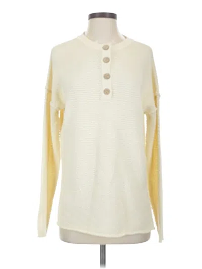 Pre-owned Unbranded Pullover Sweater In White