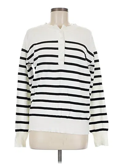 Pre-owned Unbranded Pullover Sweater In White