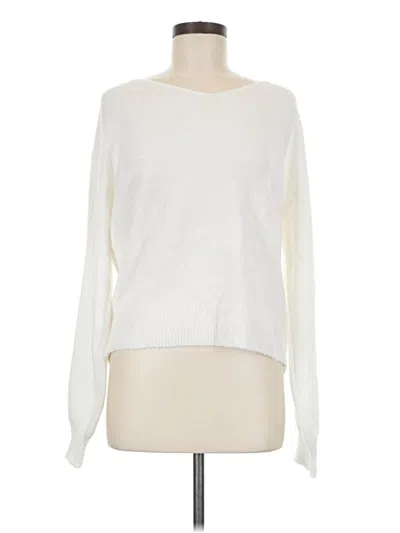 Pre-owned Unbranded Pullover Sweater In White